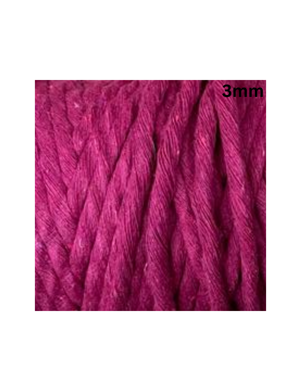 Macrame Cords UnTwisted 3mm 100 Grams